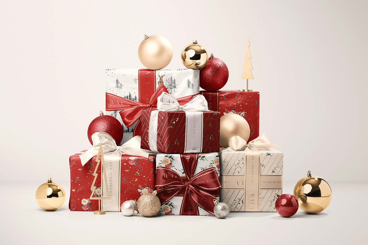 Christmas Decor & Wrapping Mockup, a Packaging Mockup by creatsy5 (Photo 23 of 26)