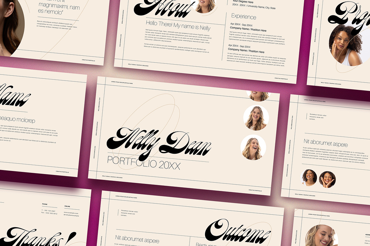 Clean Portfolio Layout Bold, a Design Template by wavebreak