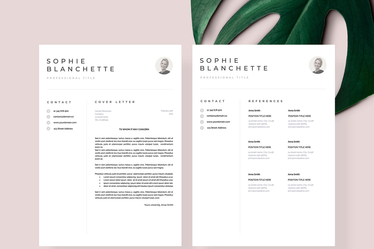 Modern Resume Template CV template, a Resume Template by Resume Angels (Photo 5 of 9)