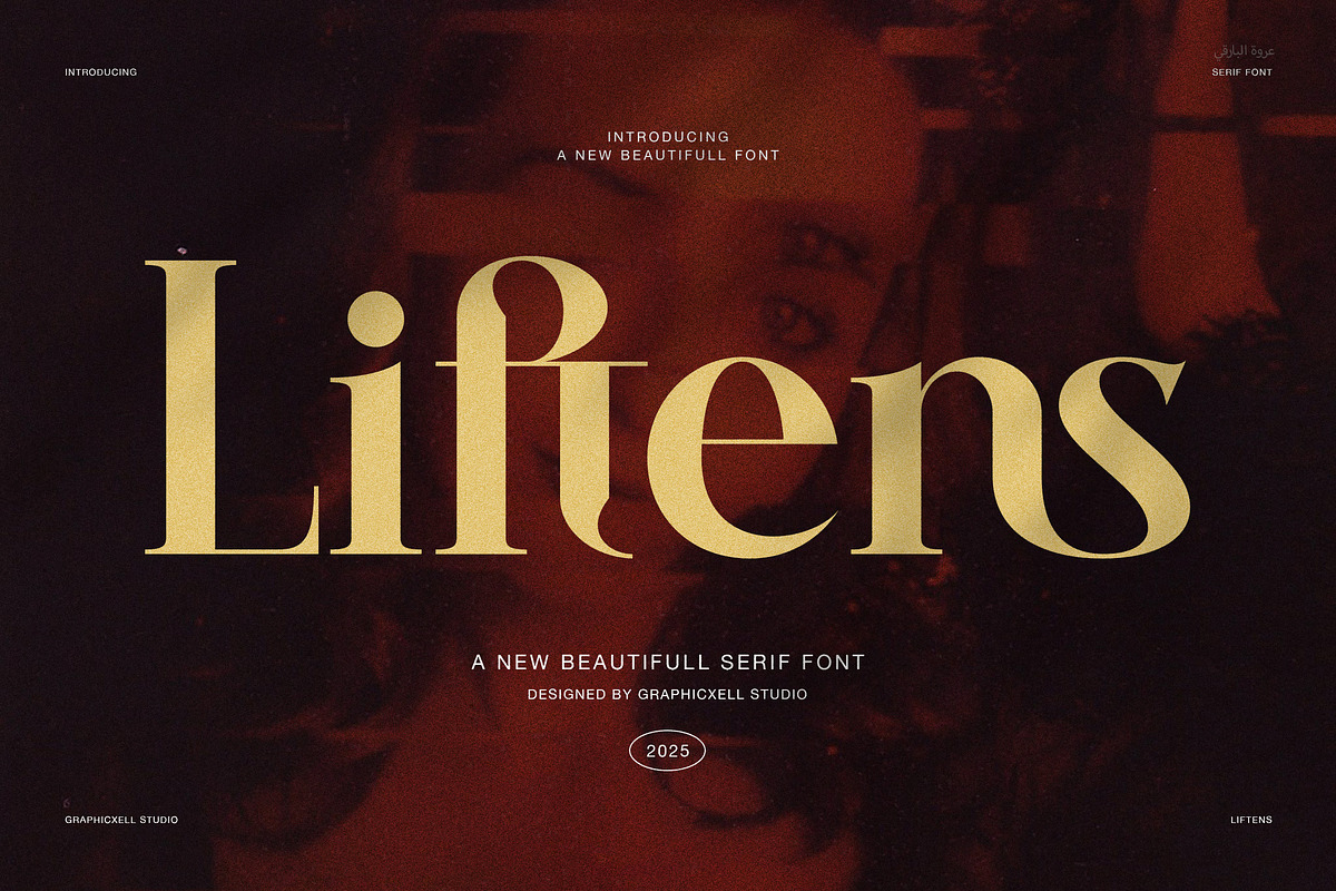 Liftens Elegant Serif Font, a Serif Font by Graphicxell (Photo 1 of 8)