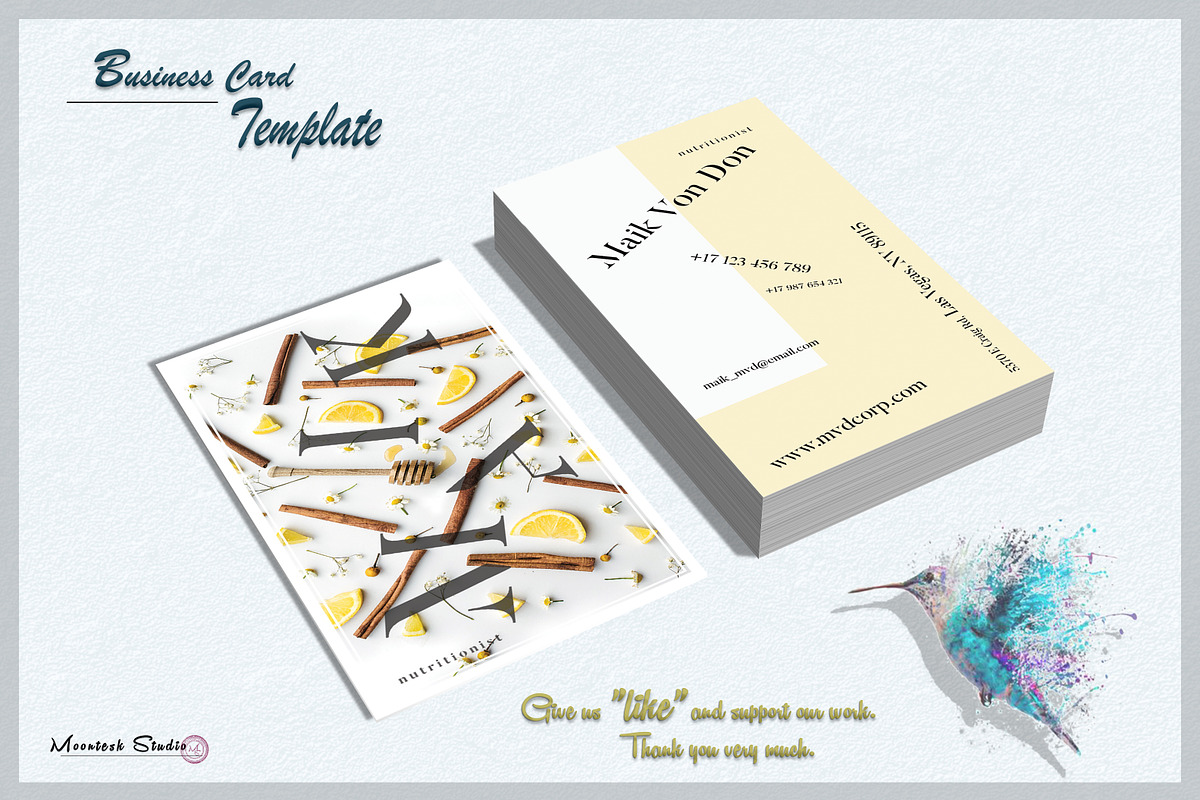 Business Card Template, a Business Card Template by Moontesk (Photo 5 of 5)