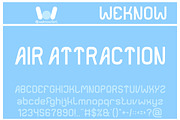 Air Attraction font, a Font by weknow (Thumbnail 1 of 8)