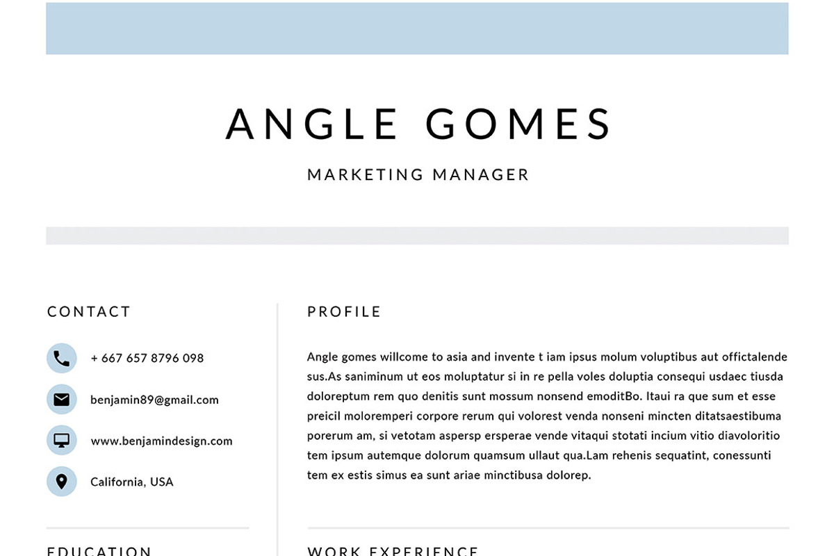 Resume Template 4 Page | Angle, a Resume Template by Symie Design (Photo 4 of 7)