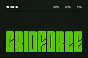 Gridforce - Heavyweight Display Font
