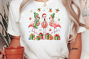 Christmas Flamingo png, an Illustration by Craft Nest (Thumbnail 2 of 6)