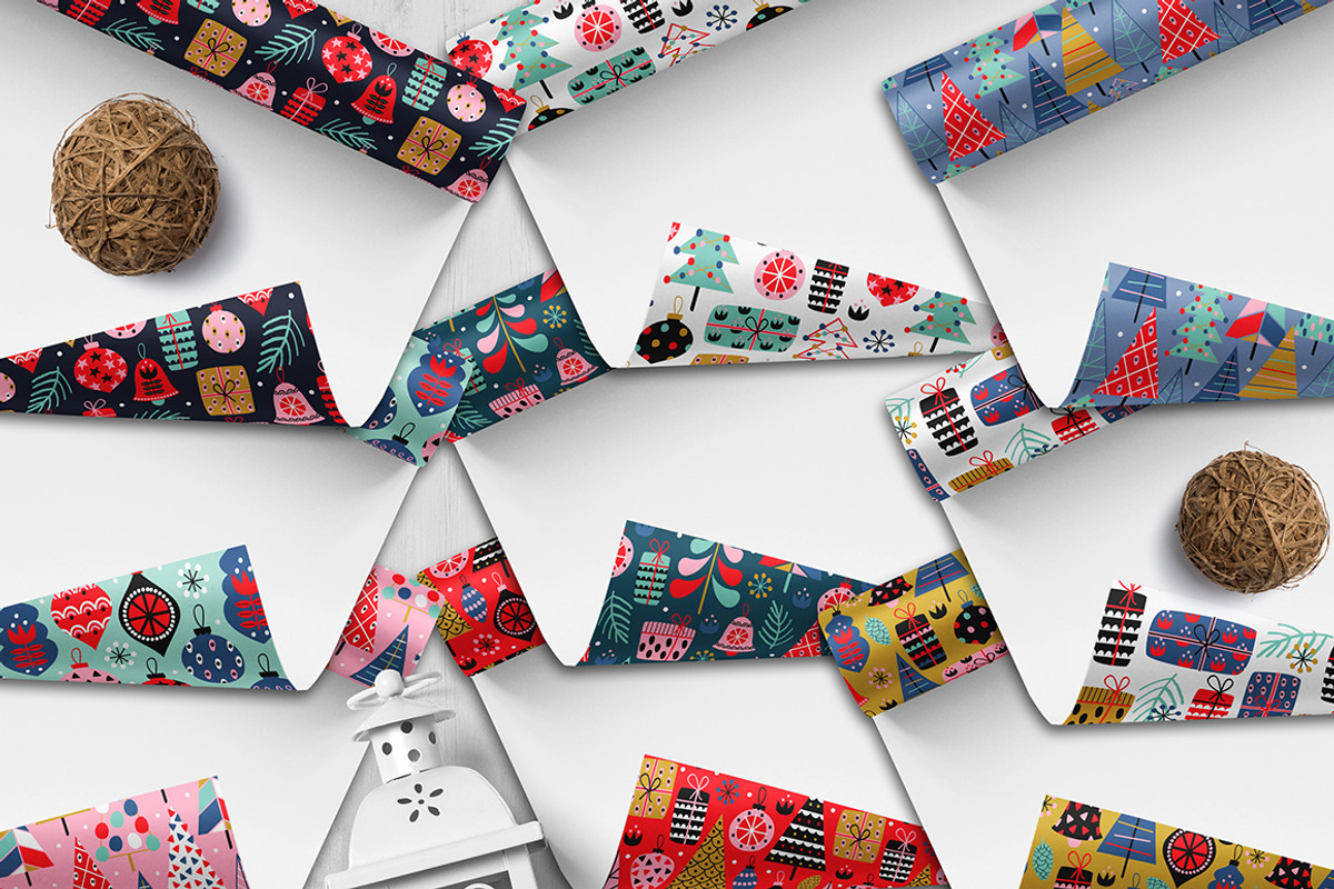 Christmas decorations pattern set, a Pattern Graphic by NataKa (Photo 14 of 15)