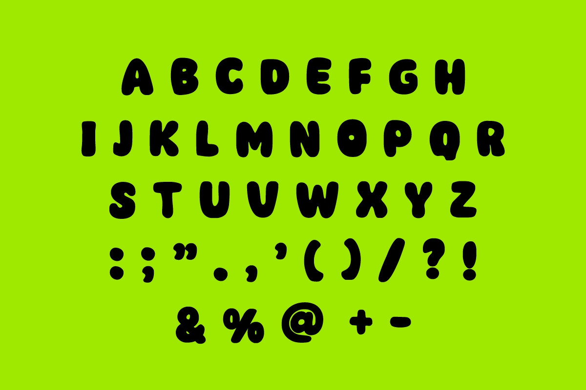 Kid Bomba, a Sans Serif Font by Fourteen Letter (Photo 5 of 7)