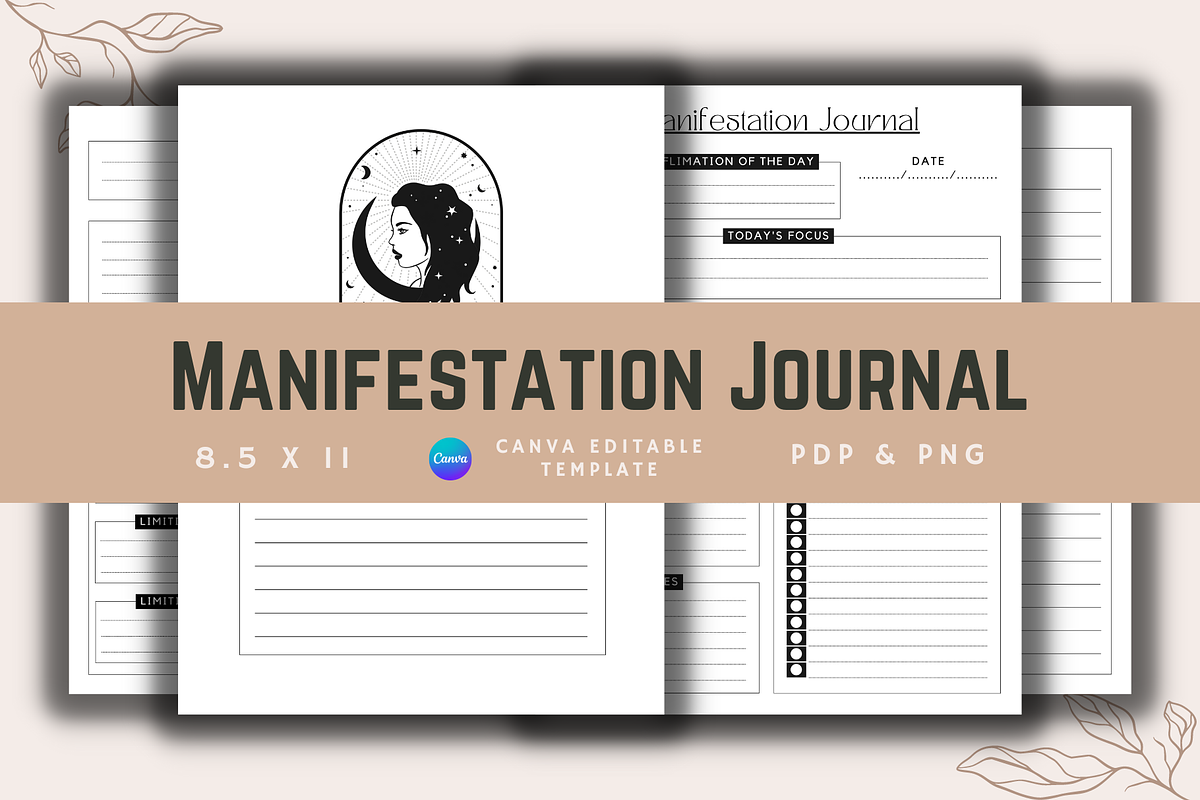 Manifestation Journal, a Templates & Theme by KDPISH (Photo 1 of 4)