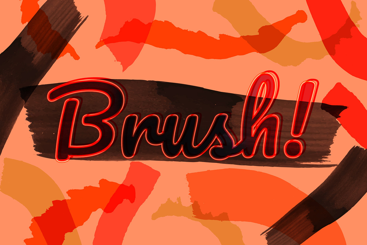 Vector Paint Brushes preview 4
