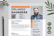Clean Resume / InDesign CV Template, a Resume Template by Attractive Resume (Thumbnail 1 of 3)