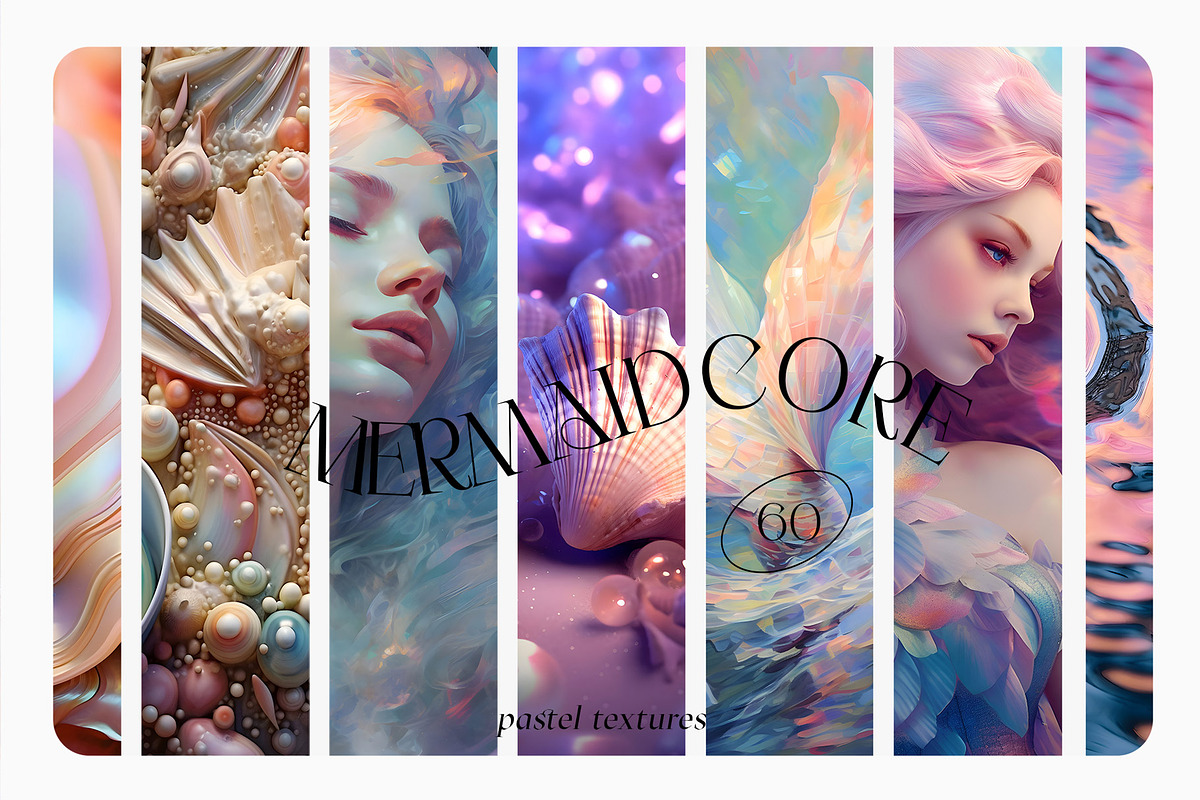 Mermaidcore iridescence textures, a Background Graphic by SunnyAfternoons (Photo 6 of 6)