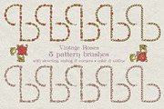 Vintage roses elements & brushes, a Brush Add-On by SunArt (Thumbnail 3 of 4)