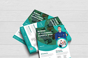 Plumbing Service Flyer Template