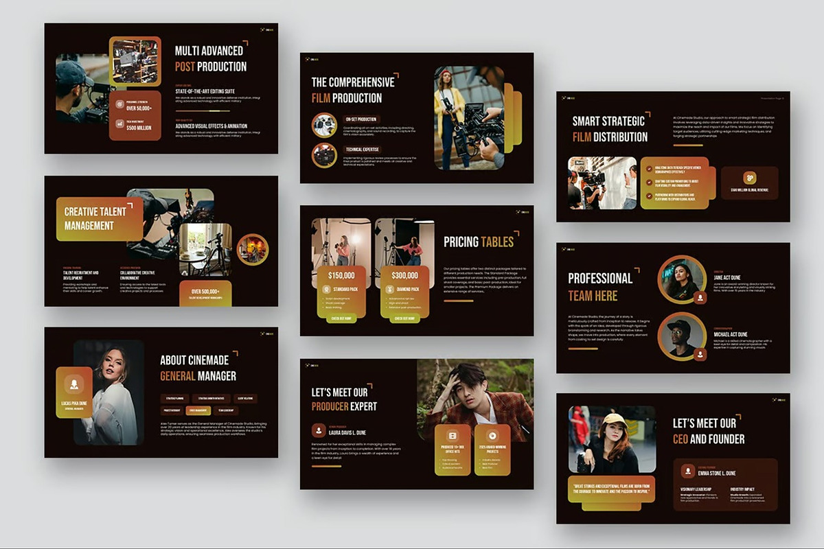 Movie Studio Production Keynote, a Presentation Template by Fit-tee (Photo 4 of 10)