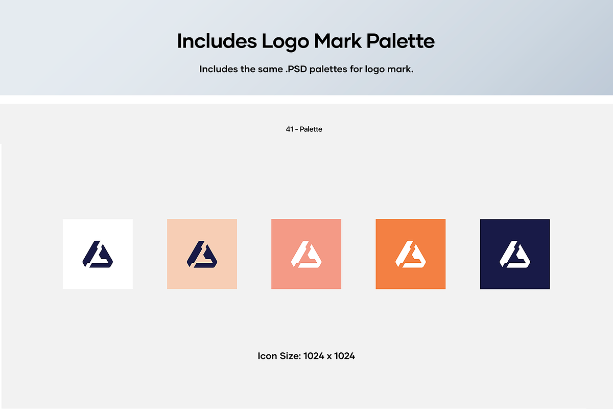 50 Palette Color Logo Mockup - PSD, a Product Mockup by Asylab (Photo 6 of 47)