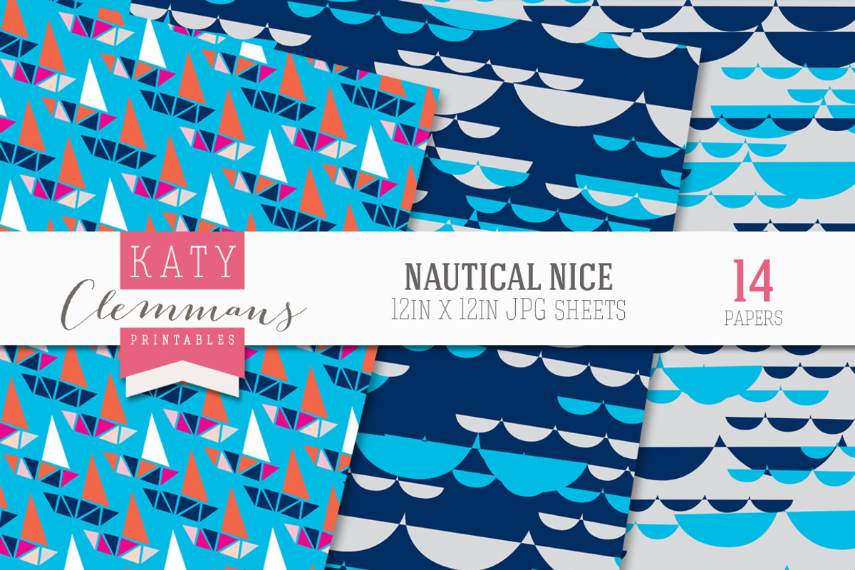 Nautical Nice patterned papers preview 4
