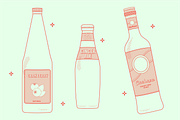 Cocktail Bottle Vector, a Food Illustration by TheFoodAtlas (Thumbnail 7 of 7)