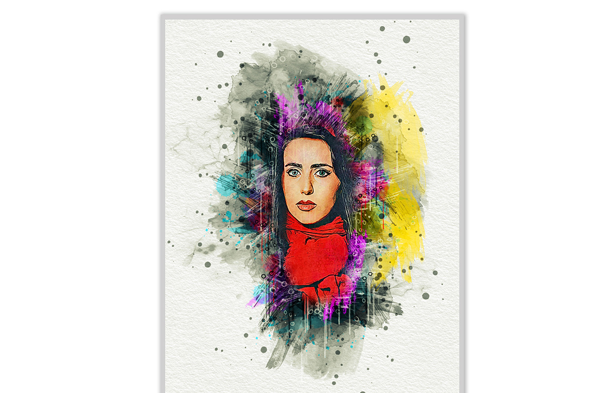 Watercolor Artistic Photoshop Action, an Action Add-On by Studio Retouch
