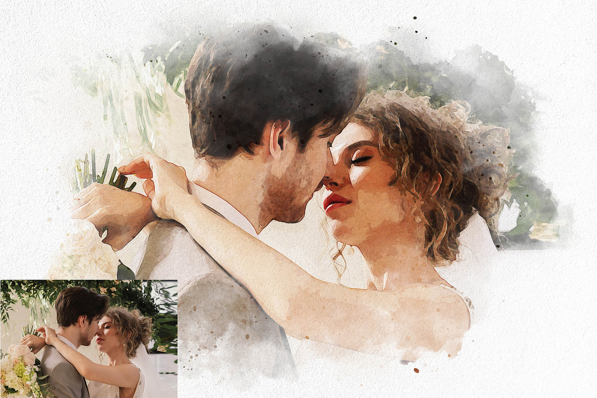 Realistic Watercolor Effect, an Action Add-On by liptouse (Photo 5 of 9)