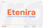 Etenira, a Sans Serif Font by Zafara Studios (Thumbnail 1 of 10)