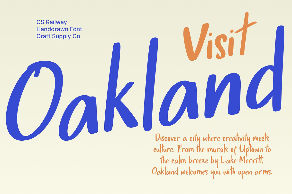 CS Railway – Marker Font, a Handwritten Font by Craft Supply Co. (Photo 5 of 8)