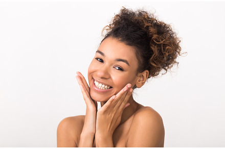 African-american woman without make, a Person Photo by Prostock-Studio