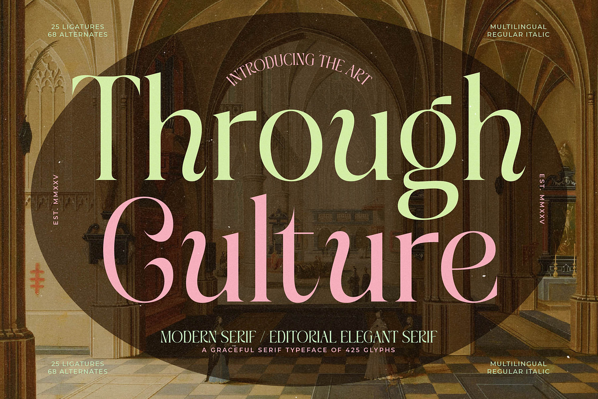Through Culture Modern Serif, a Serif Font by timelesstype.co (Photo 1 of 15)