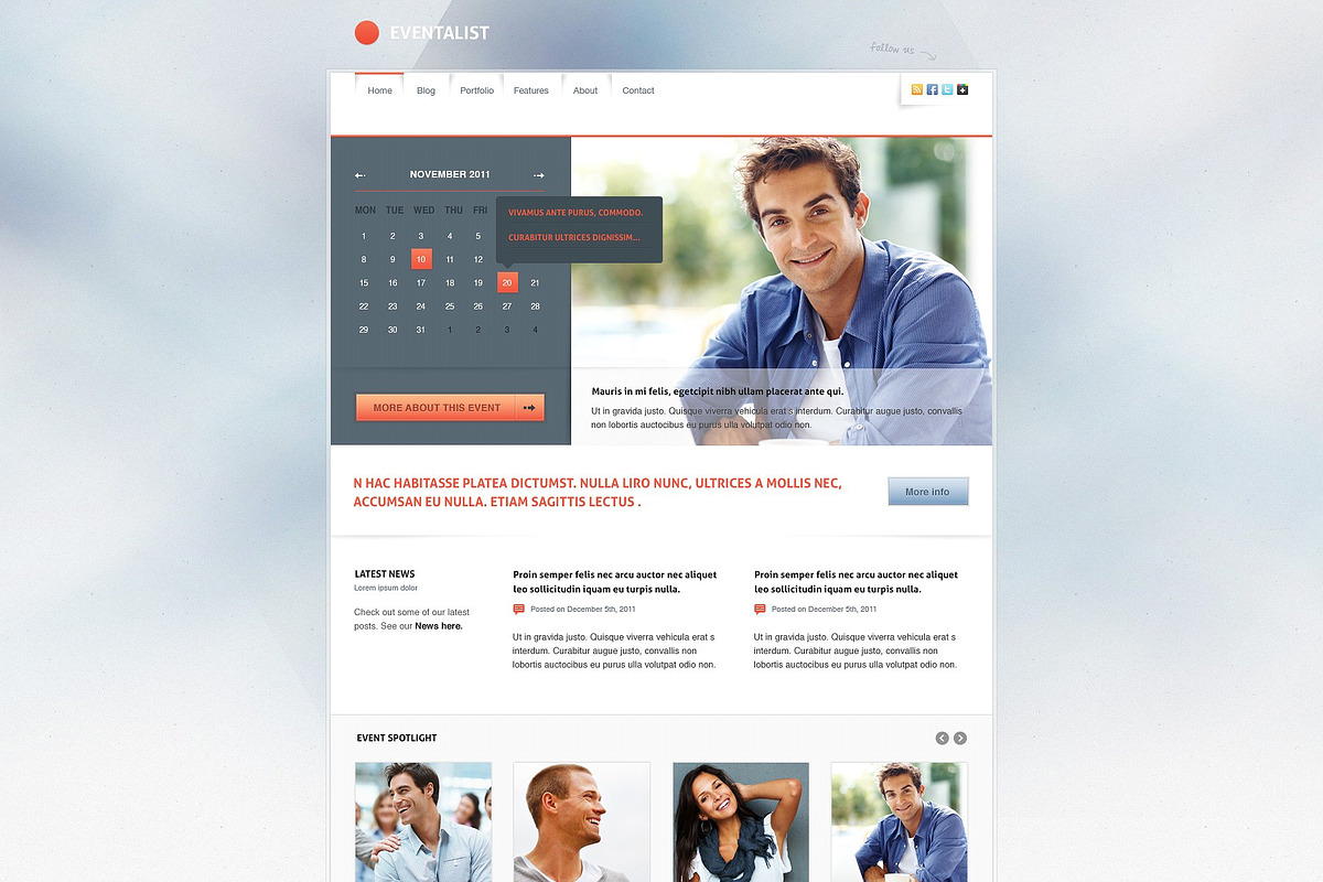 4 in 1 PSD Templates Bundle, a Websites & App Template by cssmania (Photo 3 of 5)