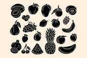 Fruits Linocut Clipart, an Illustration by ClayStudio (Thumbnail 2 of 8)