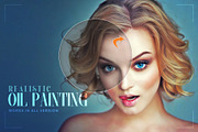 Realistic Oil Painting, an Action Add-On by U_Design (Thumbnail 1 of 11)