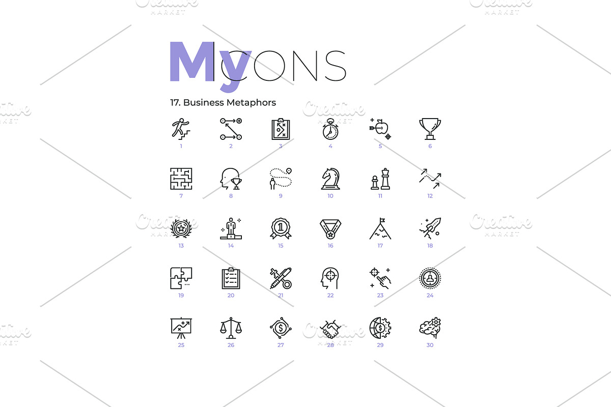 My Icons, an Outline Icon by Andrew Kras Design (Photo 24 of 38)