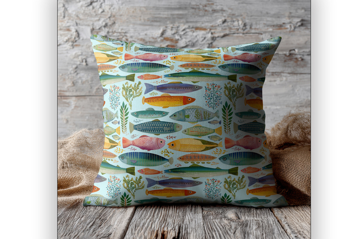 Briny - Fish Sardine Pattern, an Animal Illustration by Brush Berry Studios (Photo 4 of 6)