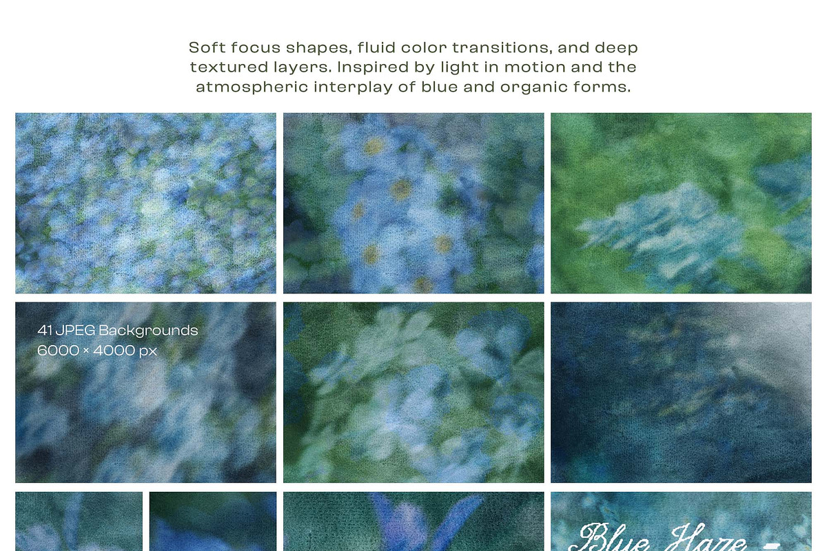 Blue Haze textured backgrounds, a Background Graphic by DigARTbyHavroshka (Photo 11 of 13)