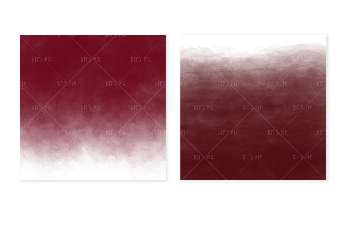 Burgundy Watercolor Backgrounds, a Texture Graphic by KitsPix (Photo 3 of 4)