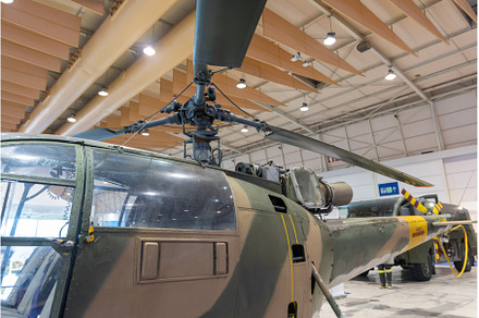 Military helicopter stand inside big, a Transportation Photo by Barcelona_dreams