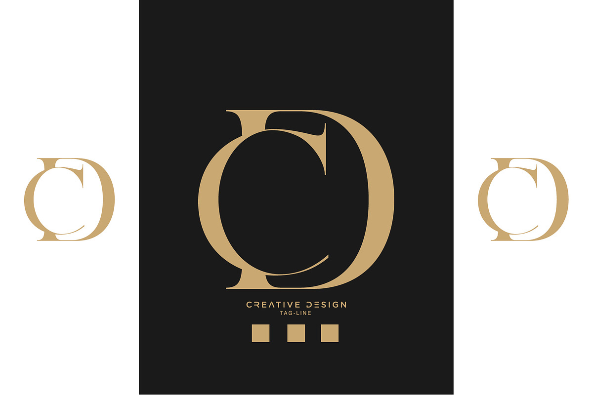 DC or CD Logo Monogram, a Branding & Logo Template by design_proleague