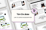 Minimal Aesthetic Landing Sales Page, a Wix Template by Template Twist Shop (Thumbnail 3 of 10)