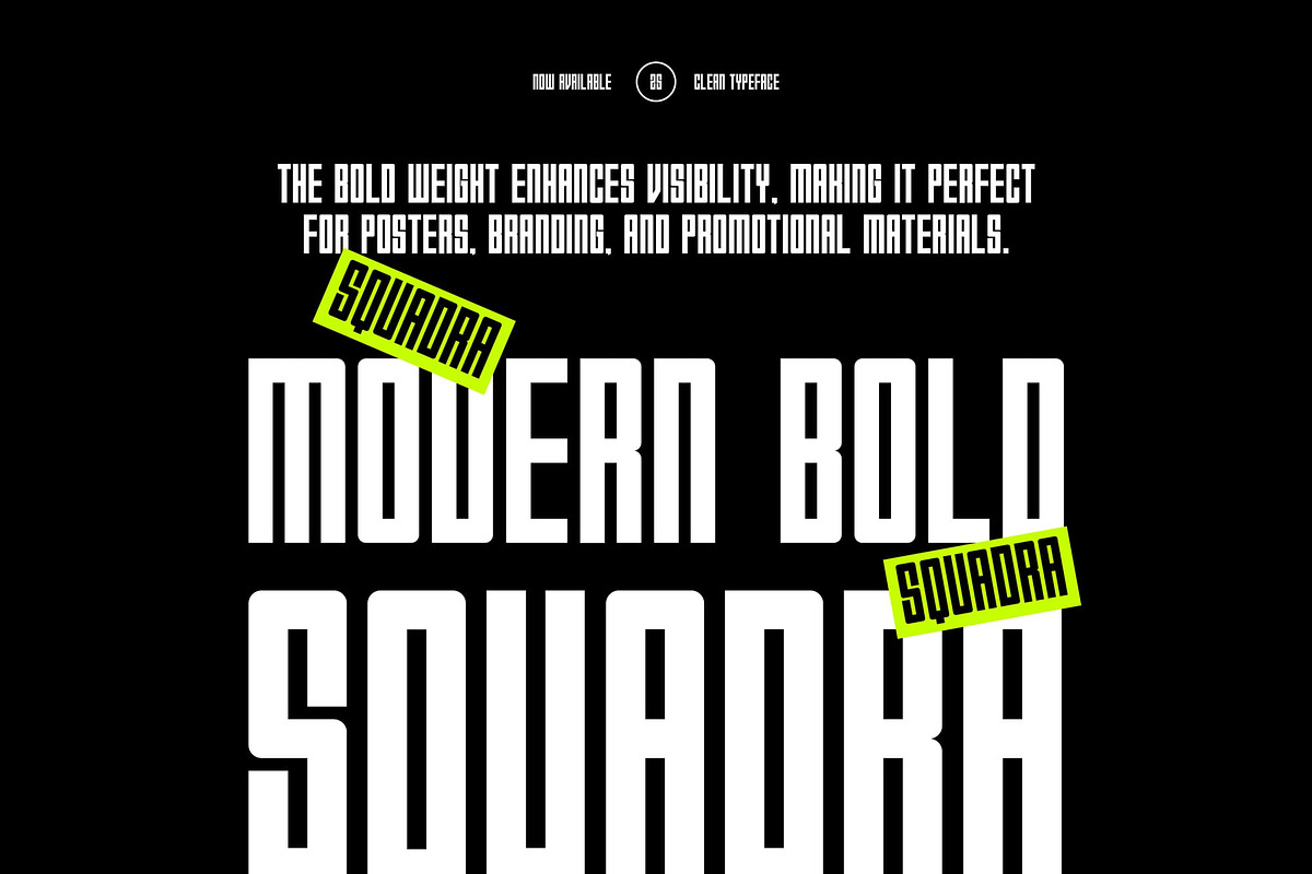 Squadra, a Sans Serif Font by Lemockup (Photo 11 of 14)