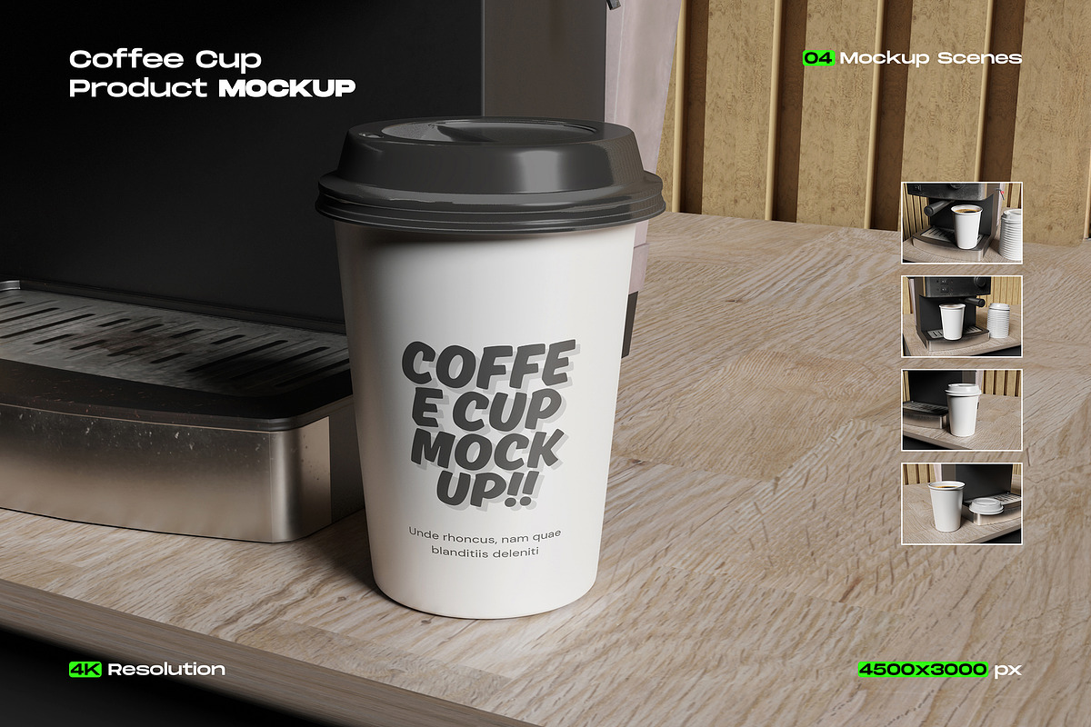 Coffee Cup Packaging Mockup, a Packaging Mockup by My Code Std (Photo 1 of 6)