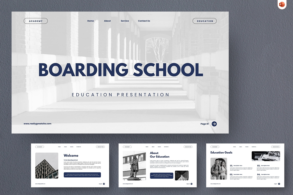 Boarding School Presentation, a Presentation Template by FIBRINOSÄ (Photo 1 of 3)
