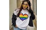 LGBT Pride Flags, Rainbow Heart Flag, an Object Graphic by jelisua88 (Thumbnail 4 of 5)