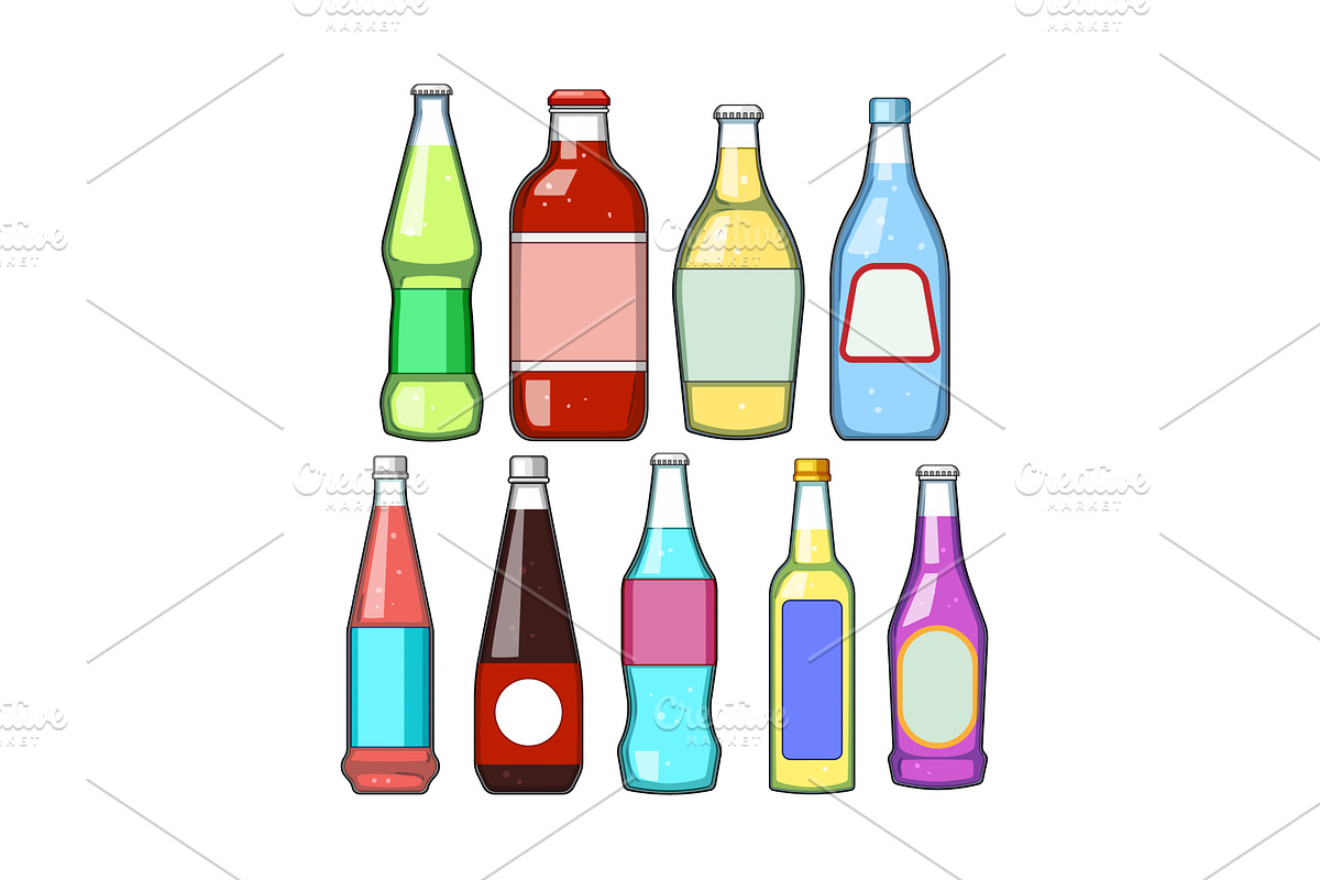 Collection of assorted soft drink, a Food Illustration by pikepicture