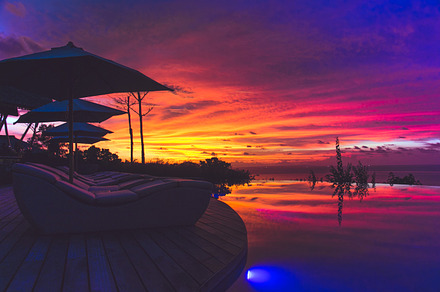 Sunset Color Reflections, a Holiday Photo by Purple Haze