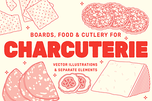 Charcuterie Vector Food Illustration