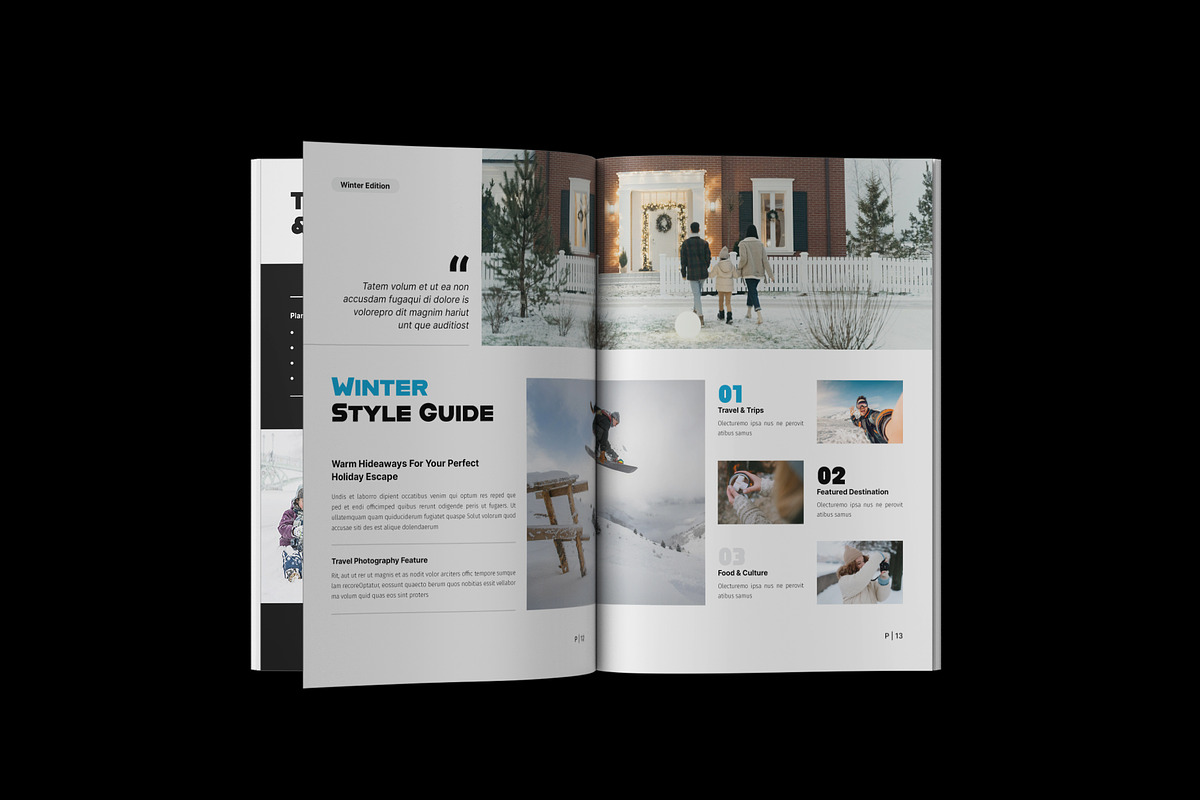 Winter Travel Magazine Template, a Magazine Template by NorthPeak (Photo 6 of 9)