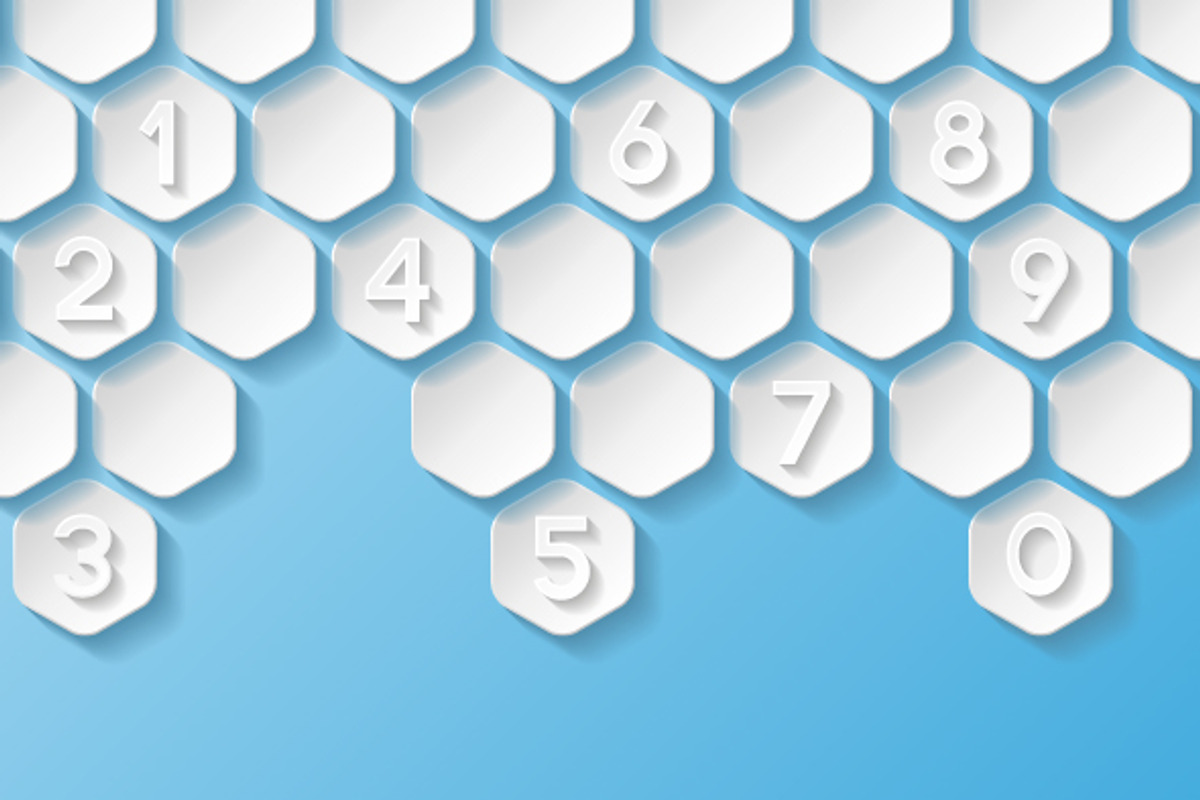 Abstract backgrounds with numbers