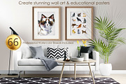 Pedigree Cats Watercolor Set, an Animal Illustration by FineArt (Thumbnail 2 of 9)