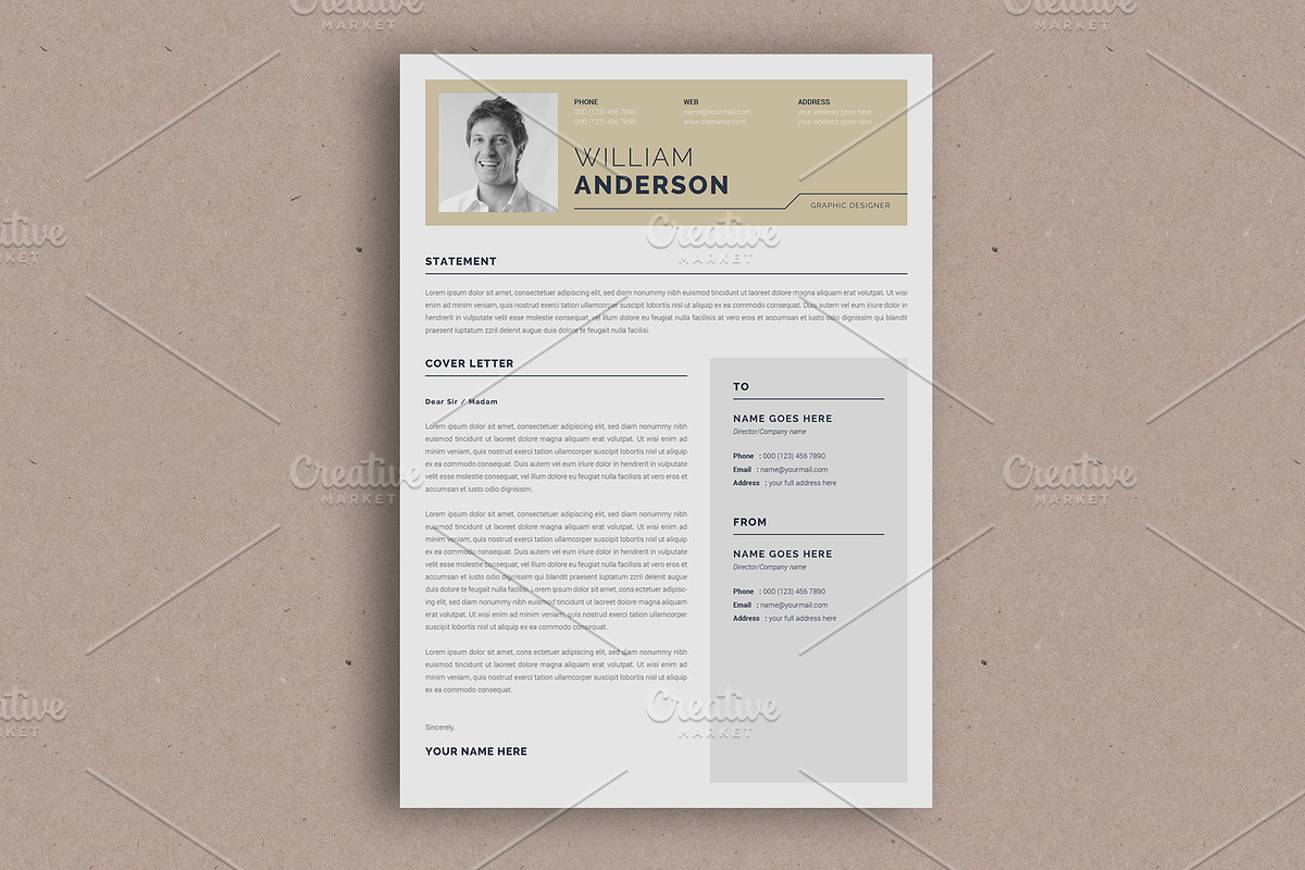 Resume Template | CV Design | 3 Page, a Resume Template by Alice_s (Photo 4 of 6)