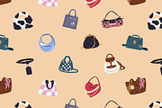 Fashion women's bags set, pattern, an Object Illustration by PaperTrident (Thumbnail 4 of 4)