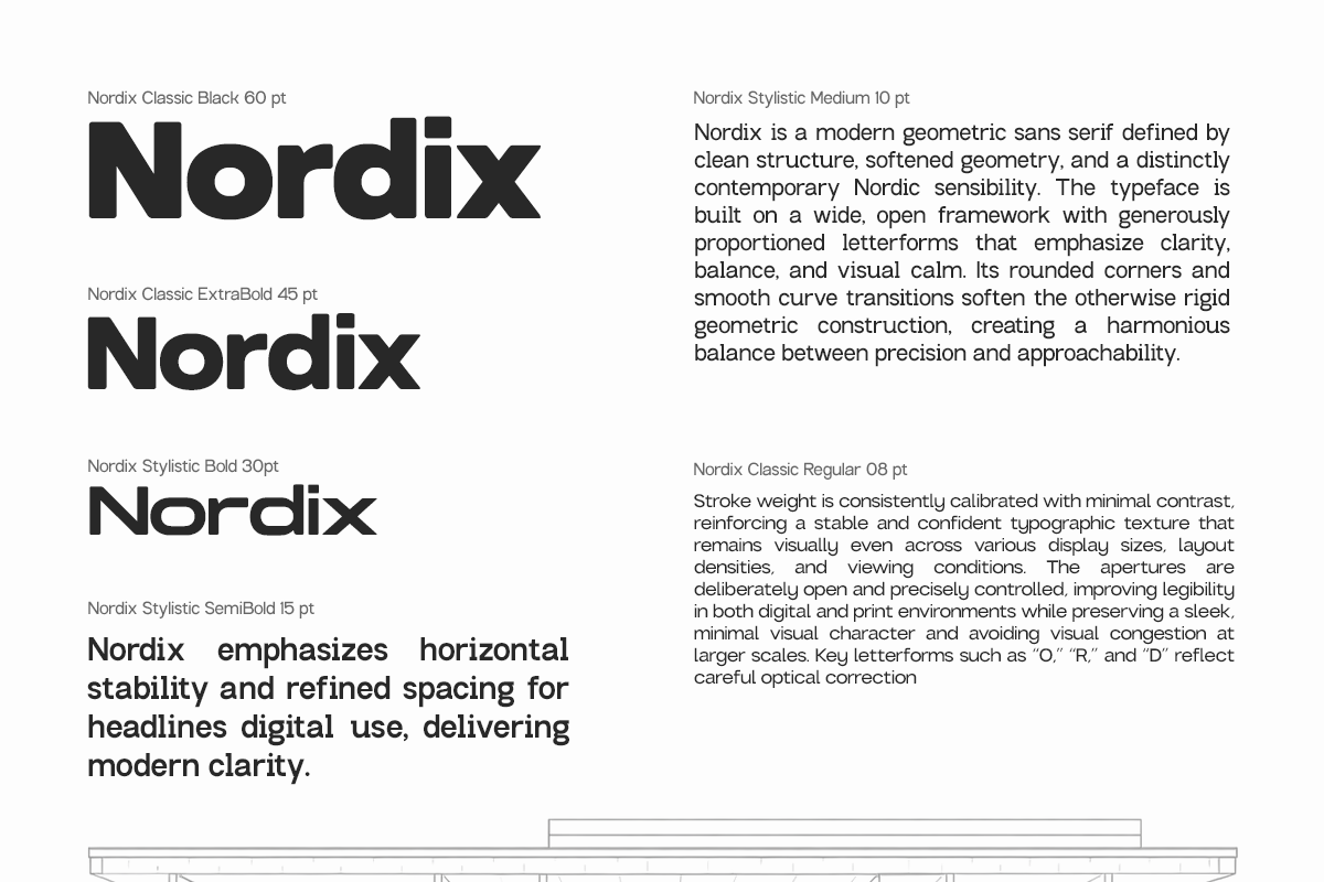 GC Nordix - Bold Geometry Type, a Sans Serif Font by Glyphonic (Photo 5 of 15)